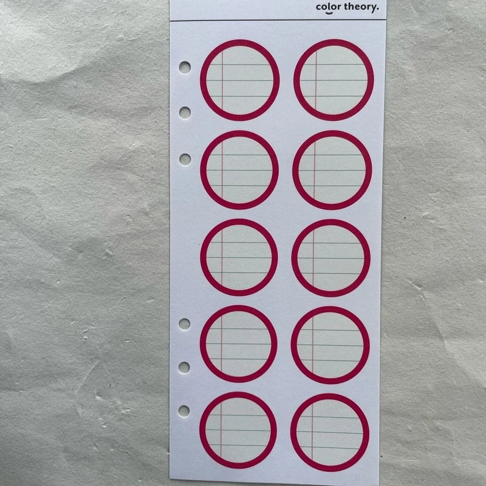 Circle Planner Stickers - Multicolor